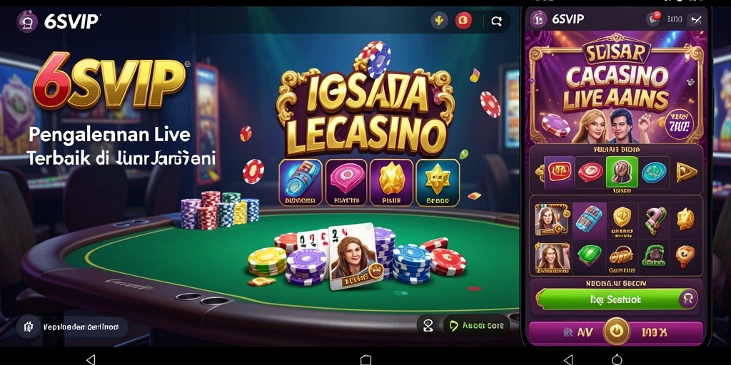 Gameplay Live Casino yang menampilkan dealer profesional dan interaksi pemain.