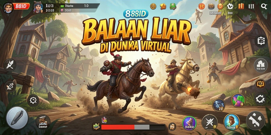 Tampilan gameplay mendebarkan di 88ID saat balapan berlangsung.