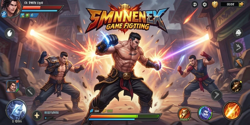 Tampilan gameplay menegangkan dalam pertarungan 9WIN.