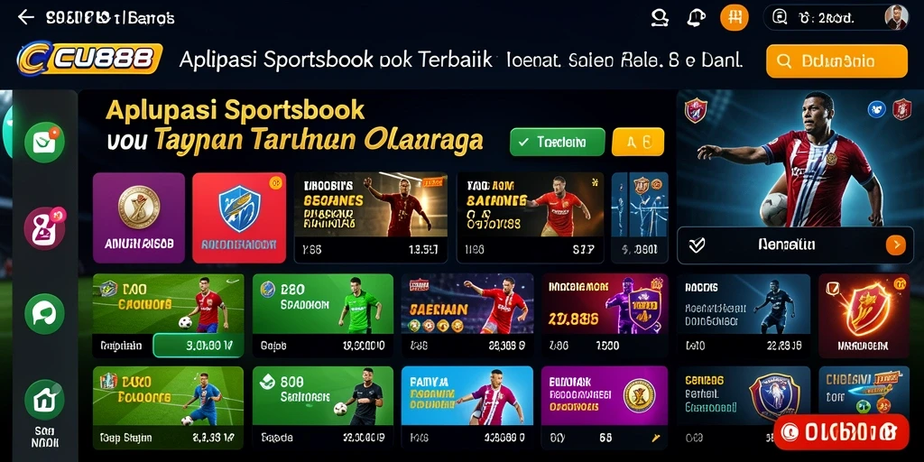 Screenshot gameplay Sportsbook CU888 menampilkan taruhan langsung yang seru.