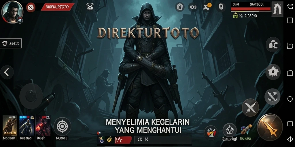 Gameplay menegangkan di DIREKTURTOTO menunjukkan suasana horror yang intens.
