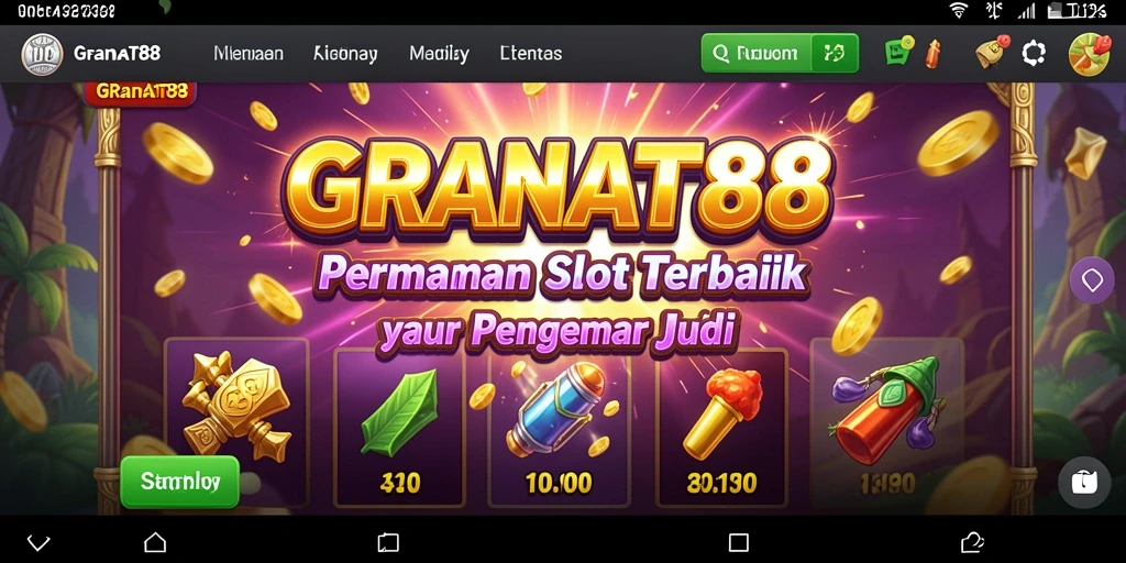 Screenshot gameplay GRANAT88 menunjukkan keseruan permainan Slot yang mengasyikkan.
