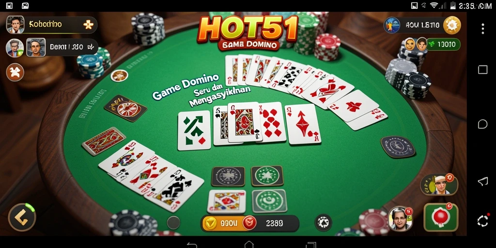 Gameplay HOT51 yang seru dan menantang di setiap putaran.
