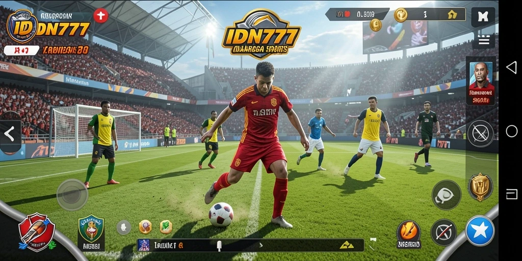 Tampilan menakjubkan dari gameplay IDN777 dengan aktivitas olahraga nyata.