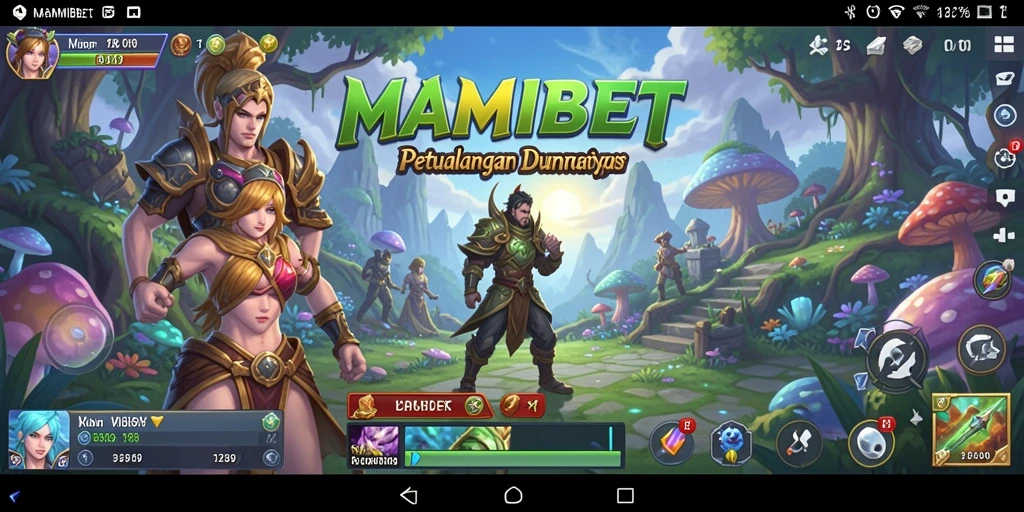 Screenshot gameplay MAMIBET dengan aksi petualangan RPG yang mendebarkan.