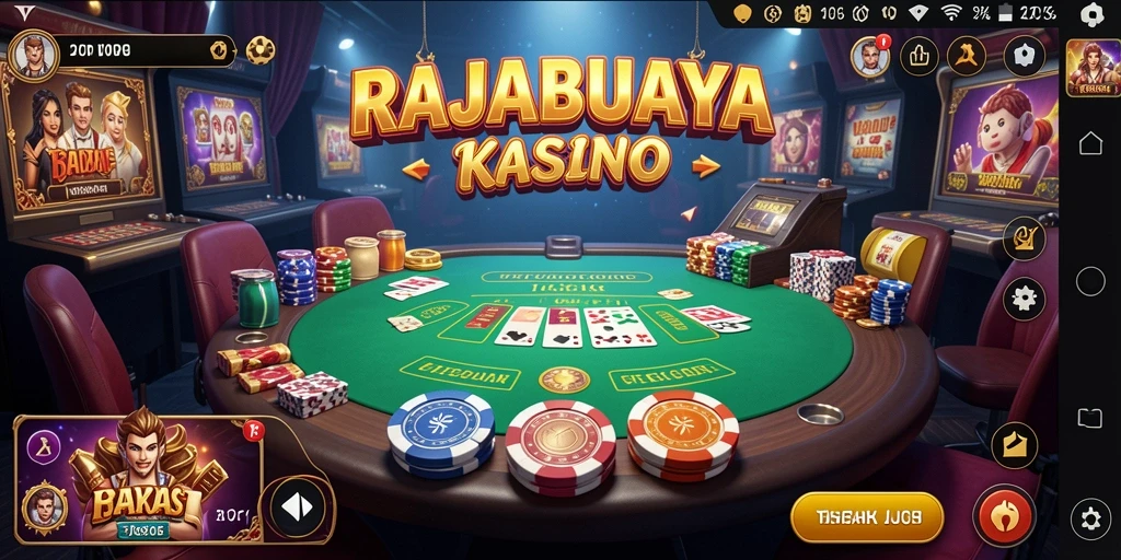 Screenshot utama RAJABUAYA menampilkan gameplay Kasino yang seru dan menarik.