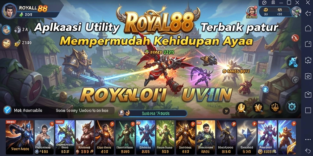 Screenshot utama ROYAL88 menampilkan antarmuka aplikasi yang ramah pengguna.