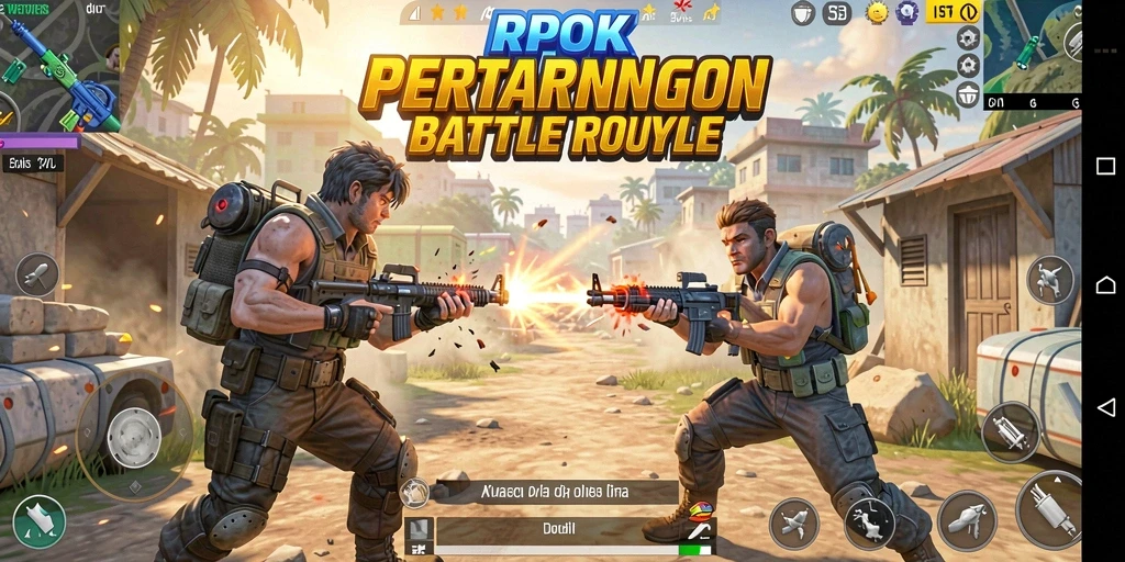 Gameplay RPOK yang seru dan kompetitif dalam Battle Royale.