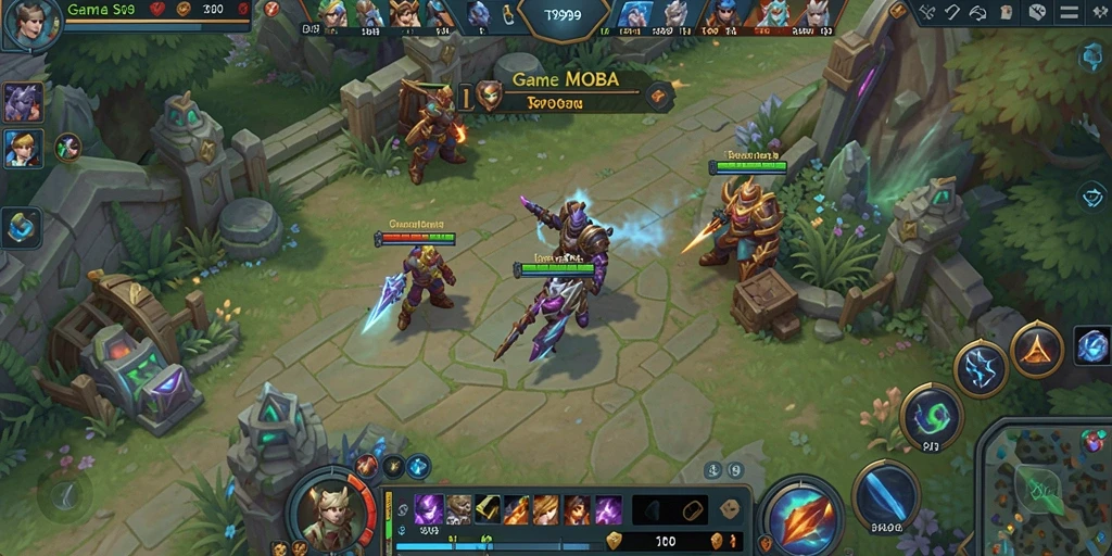Tangkapan layar gameplay T9999 yang penuh aksi dan strategi.